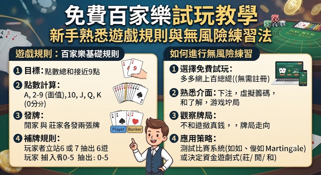 新手熟悉遊戲規則與無風險練習法